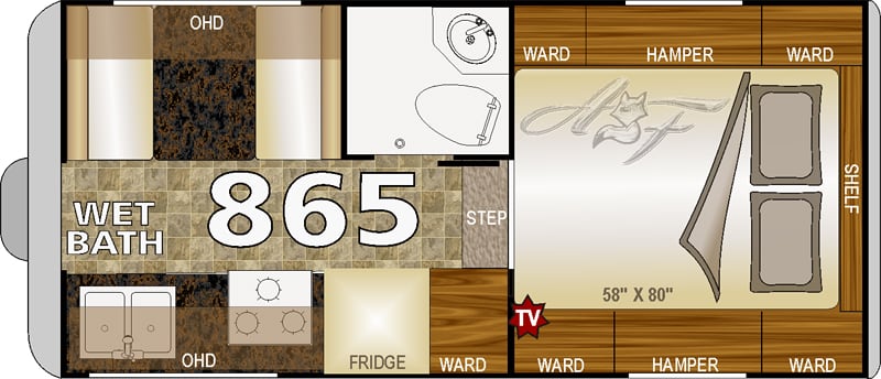 2019 Arctic Fox Travel Trailer Floor Plans - floorplans.click