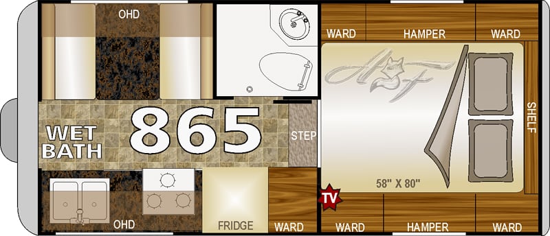 Arctic Fox 865 Floor Plan