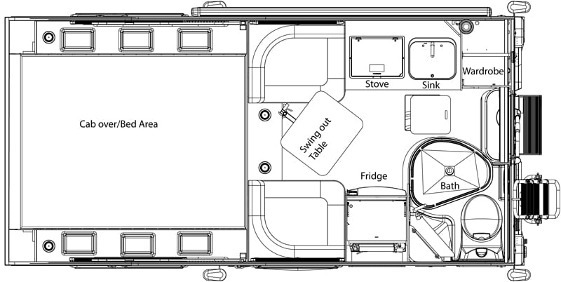 Cirrus 720 Camper Floor Plan