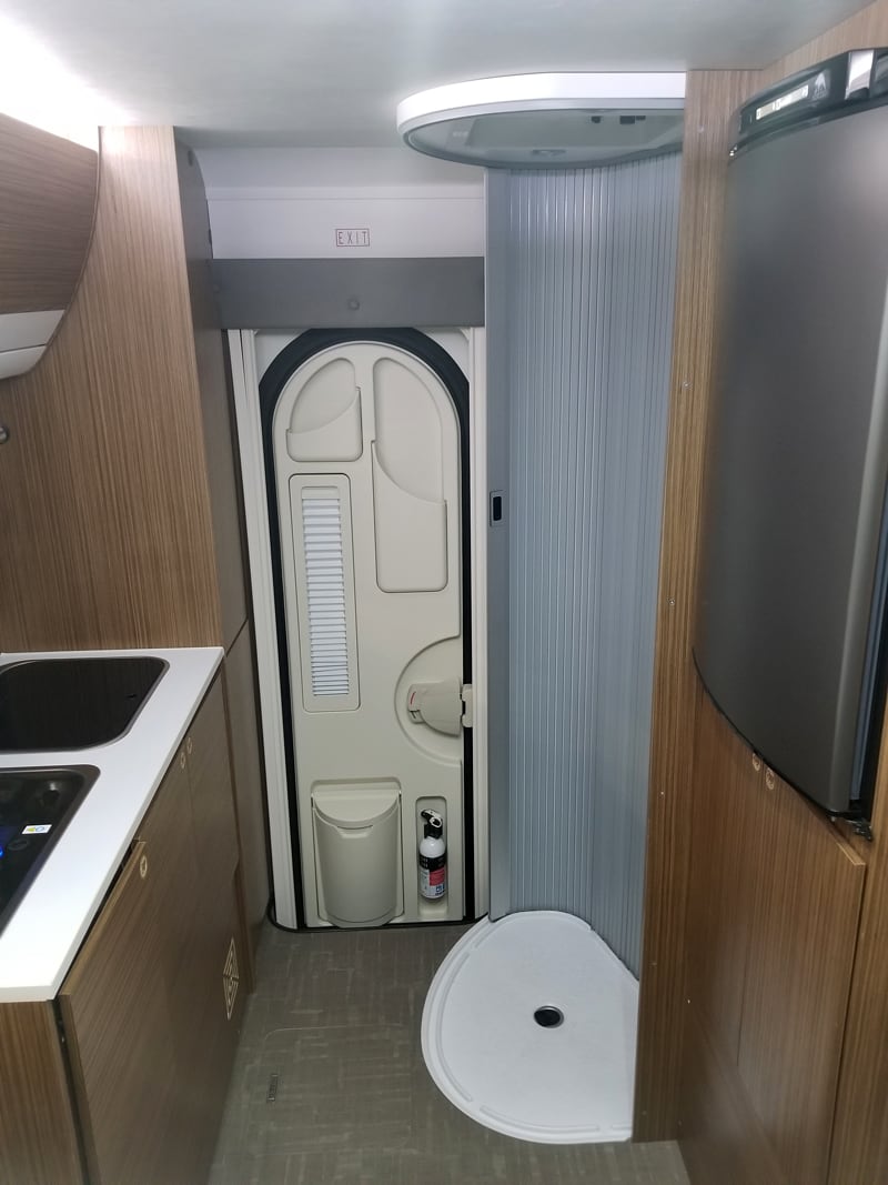 Cirrus 720 Bathroom Door Open