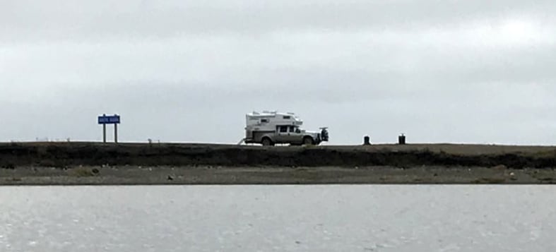 Campground From The Kayaks In Arctic Ocean