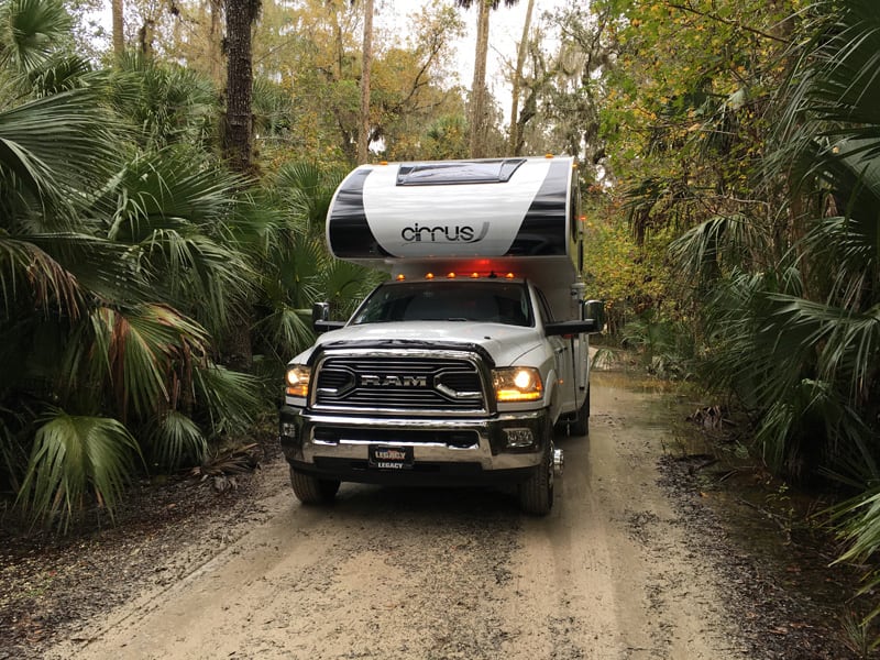 Dirt Road In Florida Mud After Rain