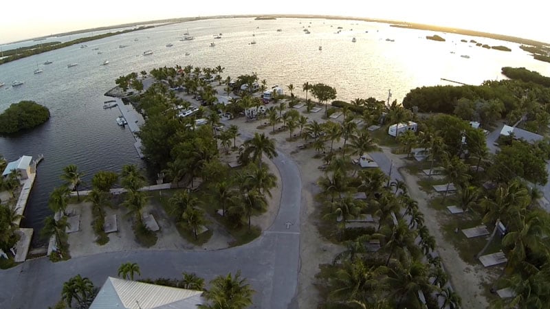Aerial View Boyds Campground Key West