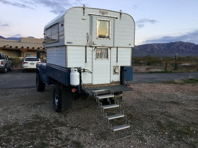 Back Stairs On Alaskan Camper