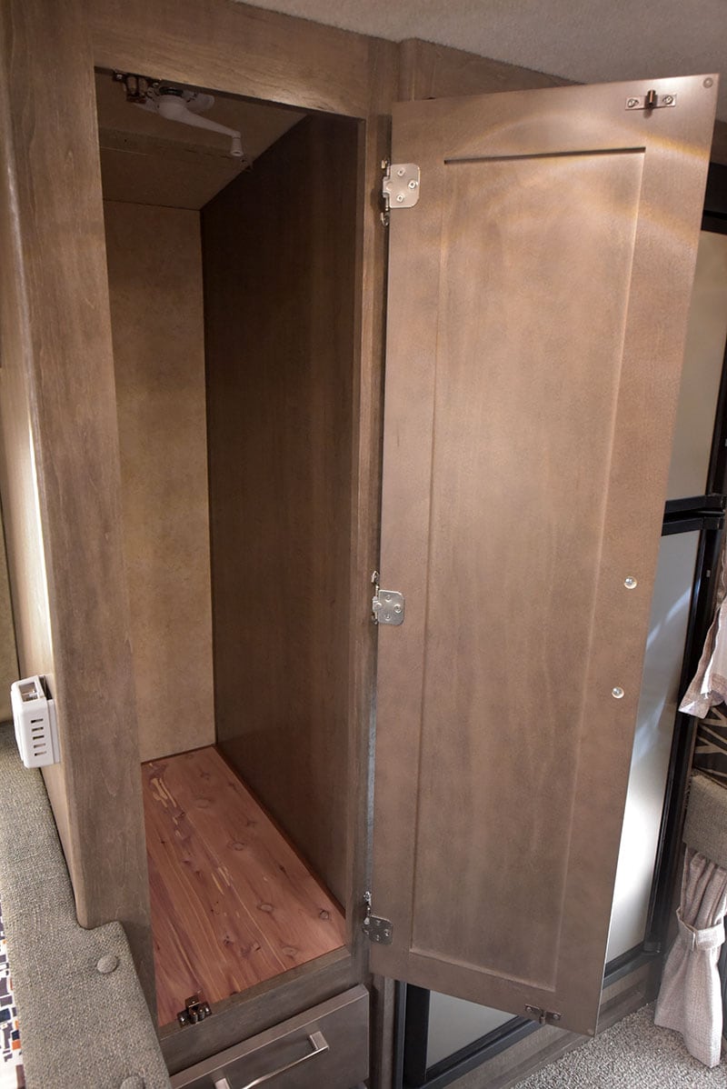 Bigfoot Camper Dinette Closet Behind