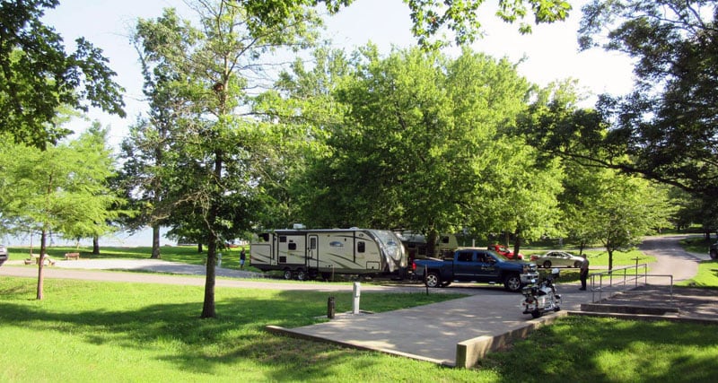 Cages Bend Campground Travel Trailer