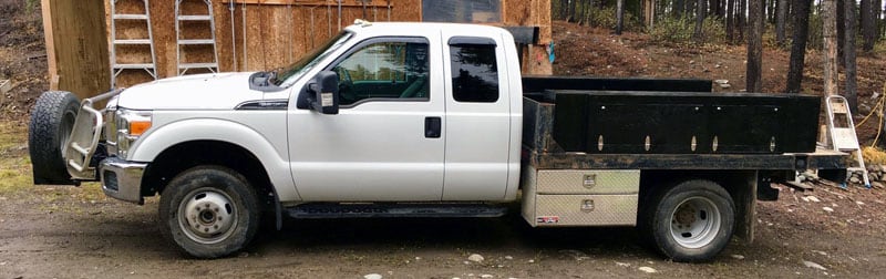 Flatbed Truck Storage Boxes Top And Bottom