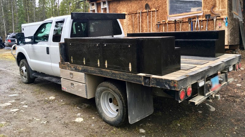 Flatbed Truck Storage Boxes Without Camper