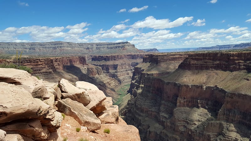 North Rim View River Below