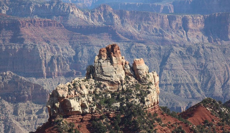 North Rim Red Rock Grand Canyon NP