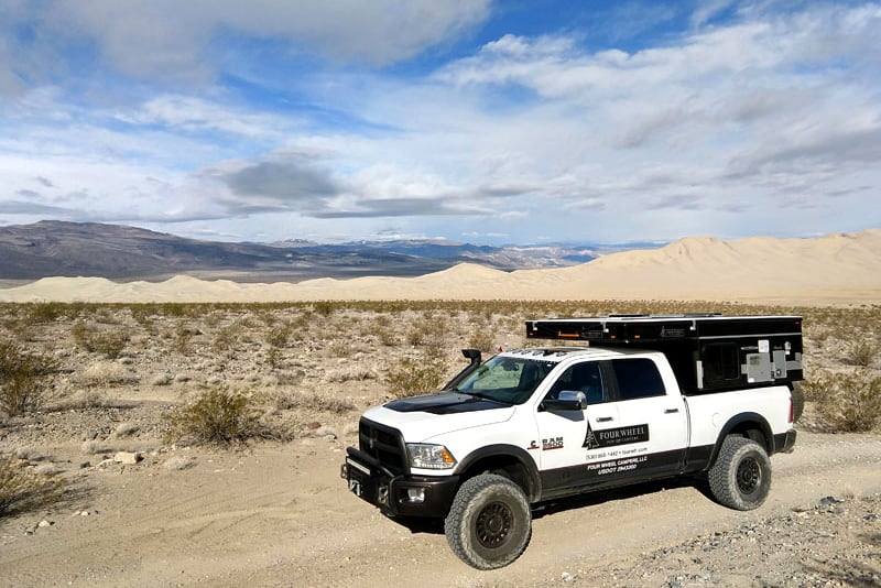 AEV Ram 3500 in the desert camping