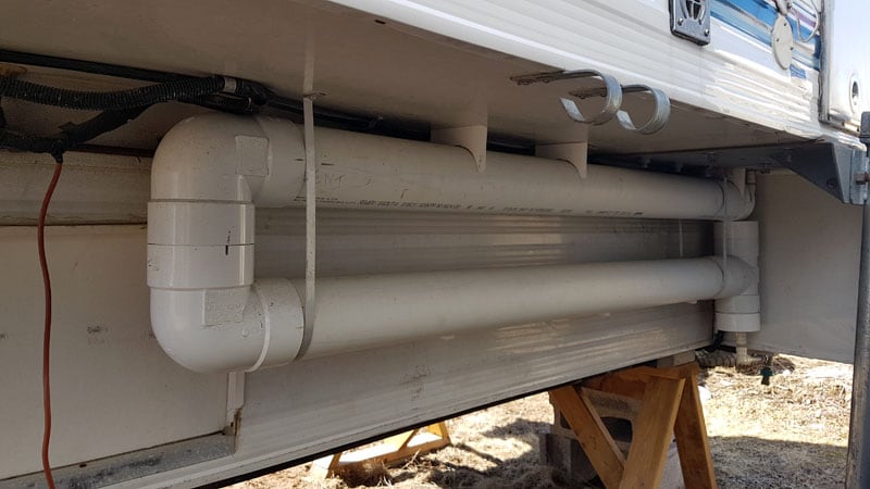 Auxiliary Grey Tank Using Sewer Pipe