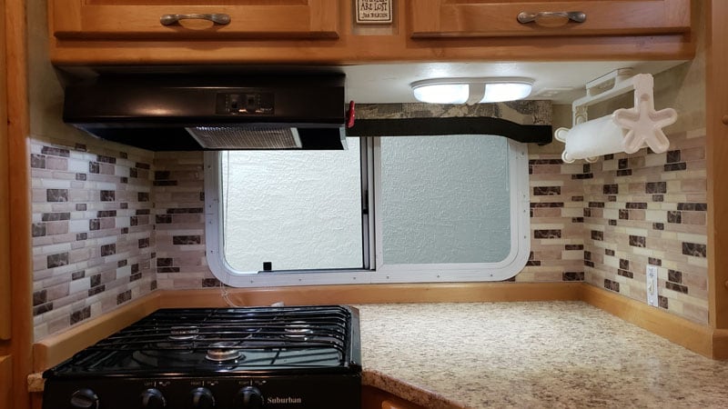 Backsplash Camper Kitchen