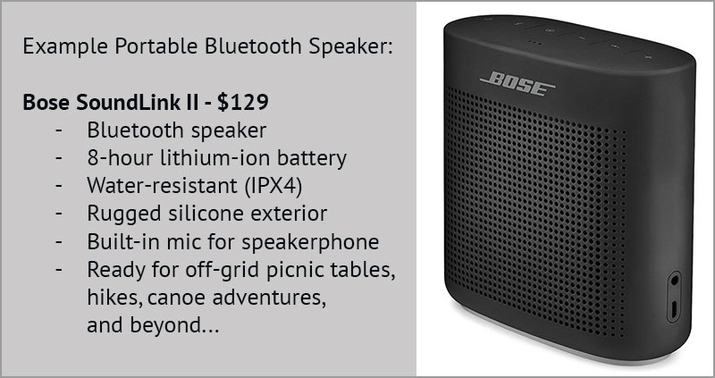 Bose Soundlink II For Camping