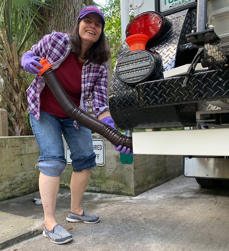 Dumping The Grey Tank Dump Station