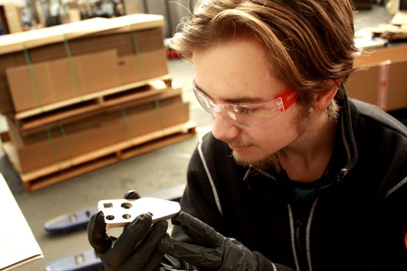 Inspecting A Stainless Steel StableLoad Plate