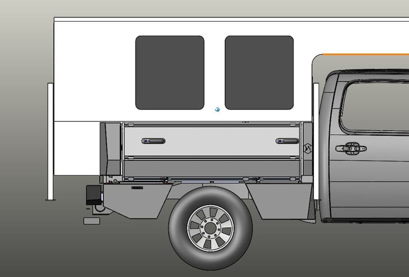 SherpTek Drawing Side View With Truck