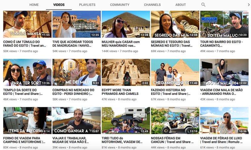 Travel And Share On YouTube