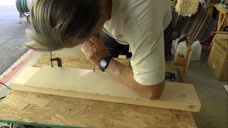 Glue And Clamp The Bedside Storage Shelf