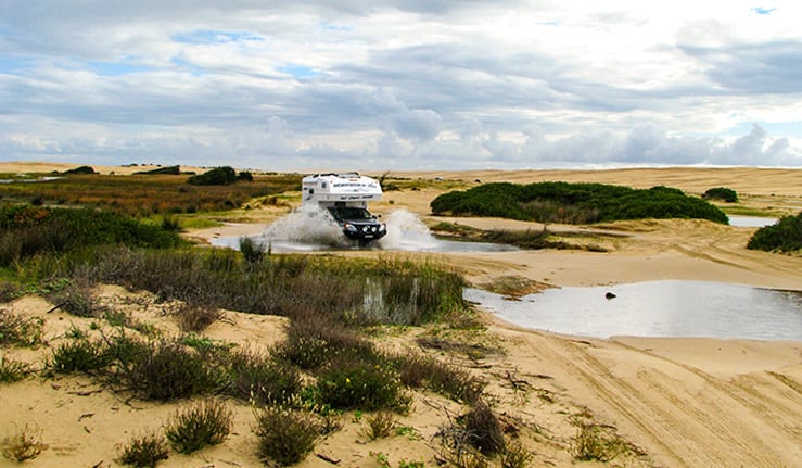 BT50 on the beach in Australia