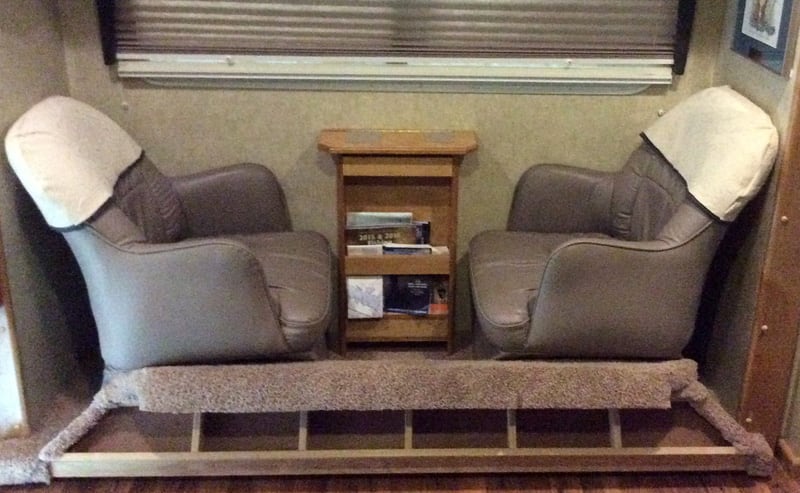 Lounging Chairs In Stowed Position