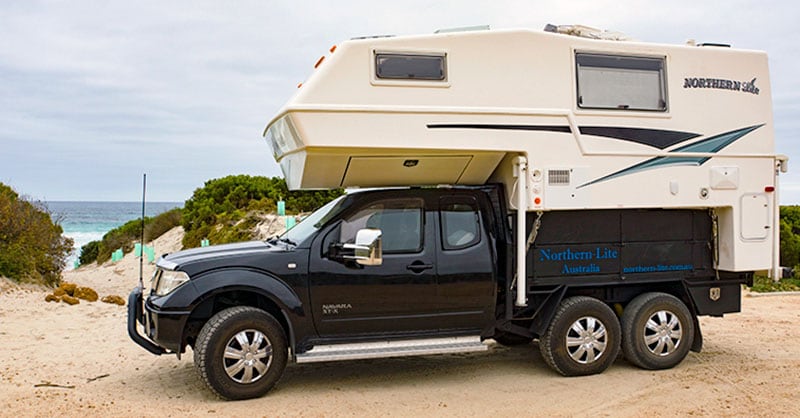 Nissan Navara with a Lazy Axle