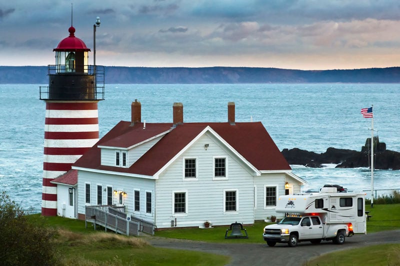 Quoddy Lighthouse In Maine