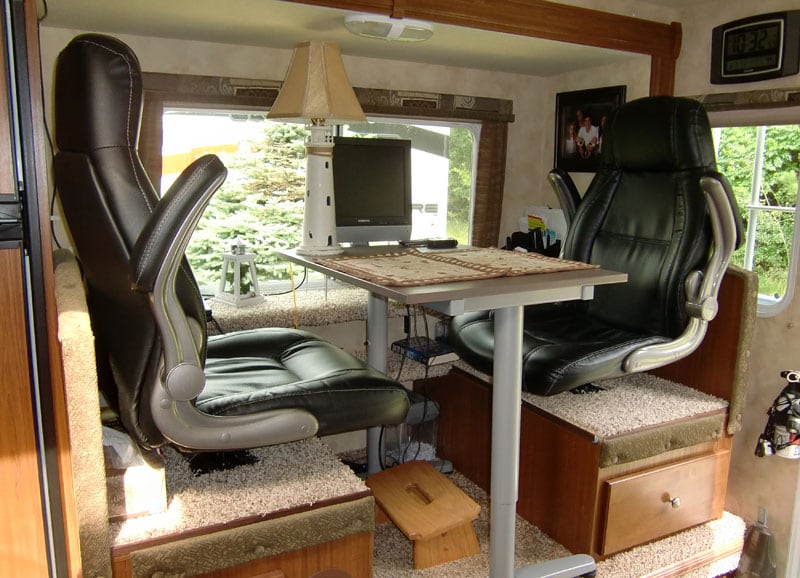 Recliner Seating In A Truck Camper