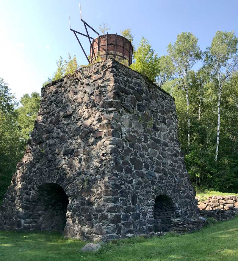 Old Blast Furnace And Kiln That Was Used In The 1800s At This Site For Working Iron