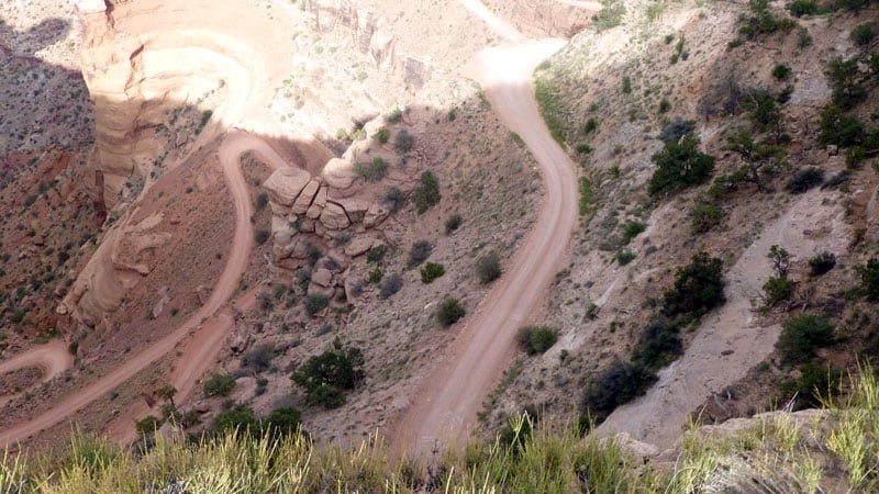 Burr Trail In Utah Switchbacks