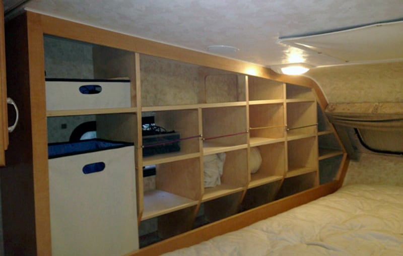 Increased Bedroom Storage Camper