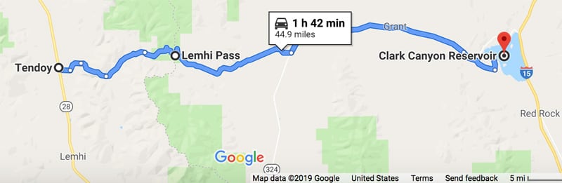 Lemhi Pass Map