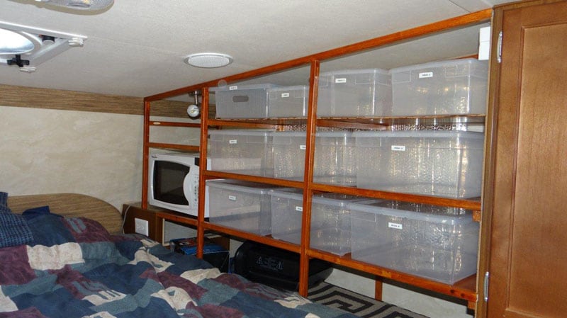 Shelves With Bins