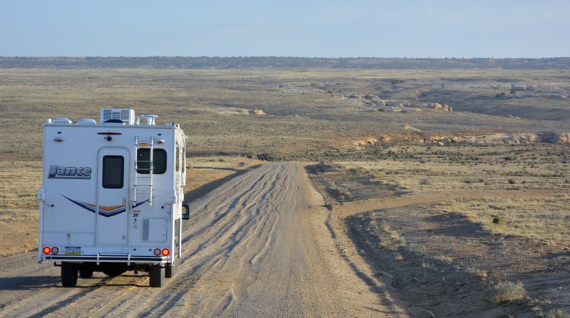 Washboard Road Into Chaco Culture