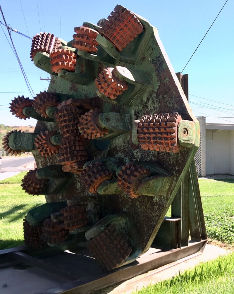 Drill Bit Out In Front Of The Mining Museum