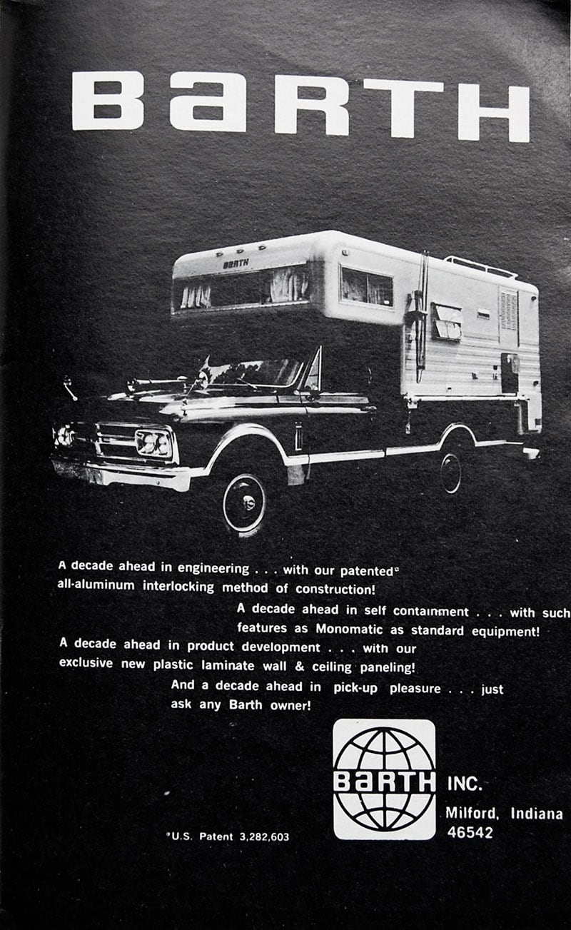 1969 Barth Camper Ad