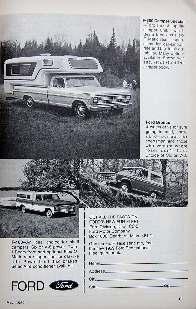 1969 Ford Camper Special Ad