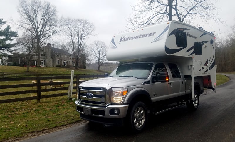 Adventurer 89RB Camper and F350 Truck