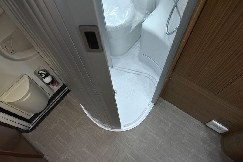 Cirrus 720 Wet Bath Door Half Open