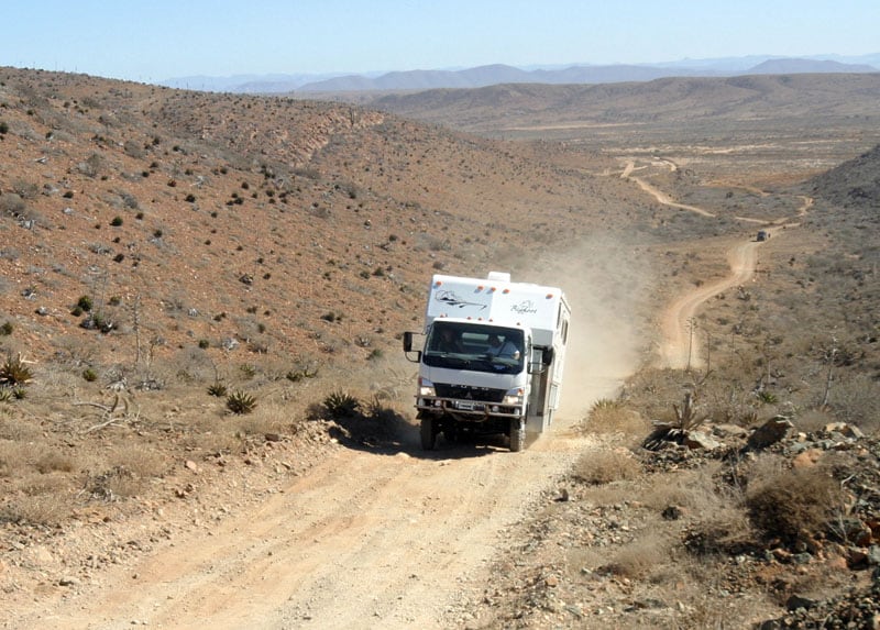 Climbing Hill To Alajandros Surf Beach Baja California