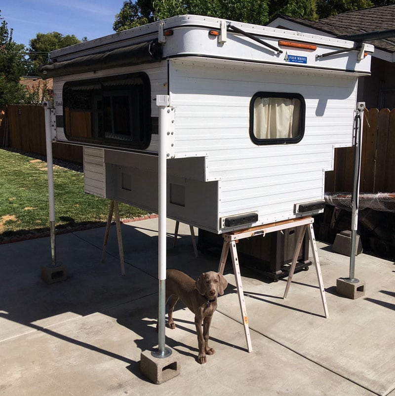 No Cab Four Wheel Camper Off Truck