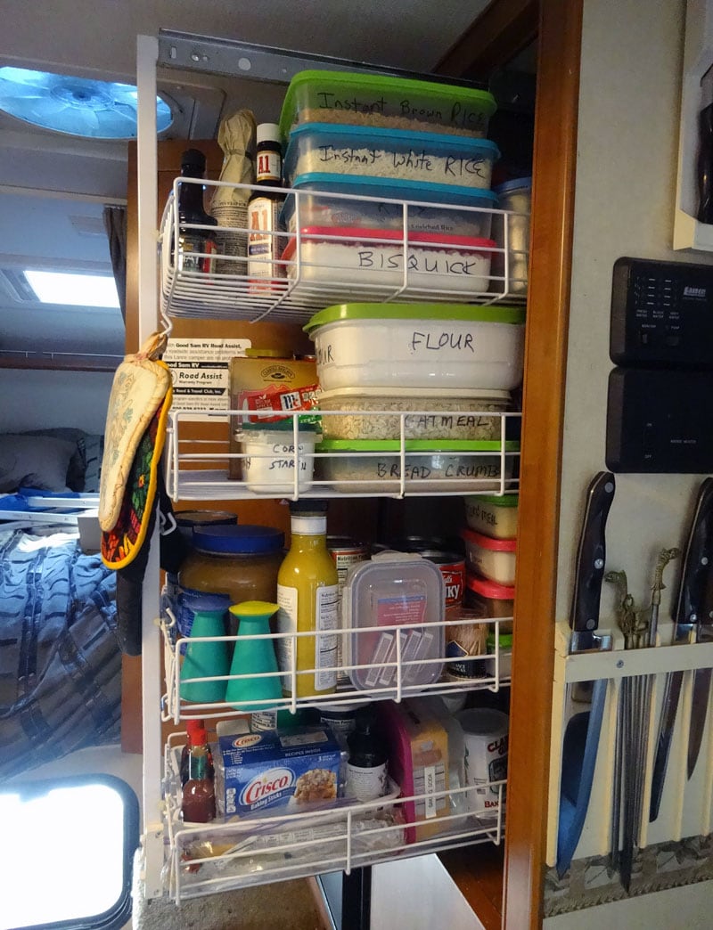 Organized Pull Out Pantry