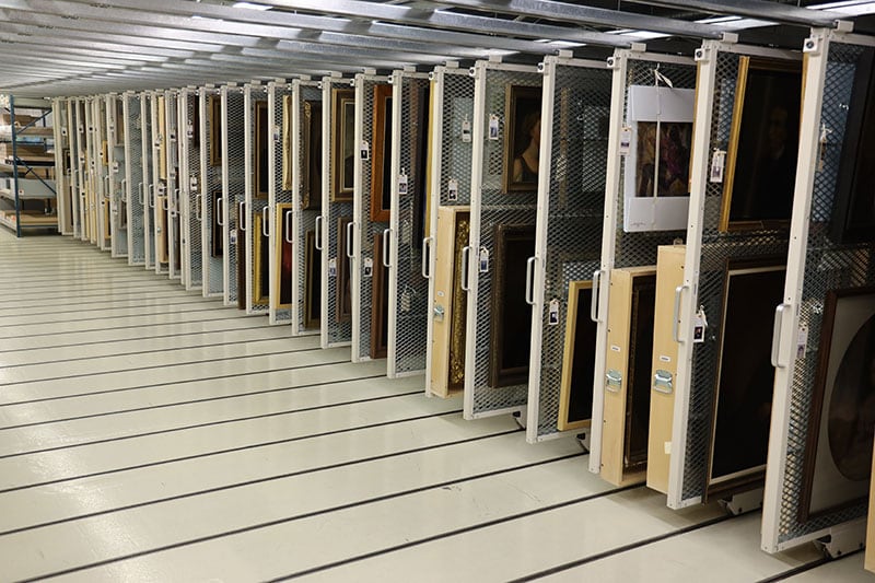 Preservation Center Of Canada Row Of Art Racks