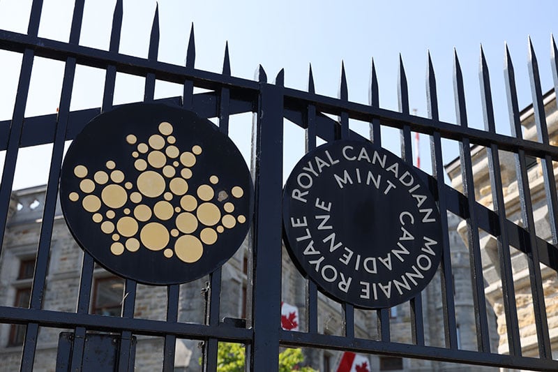 Ottawa Canadian Mint Gate Sign
