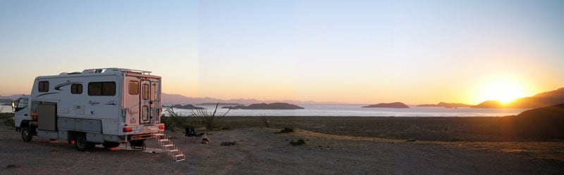 Sunrise Over The Sea Of Cortez Bay Of Los Angeles Baja California