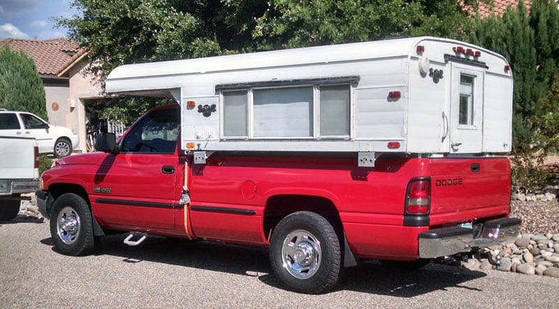 Vintage Alaskan 8 Red Truck