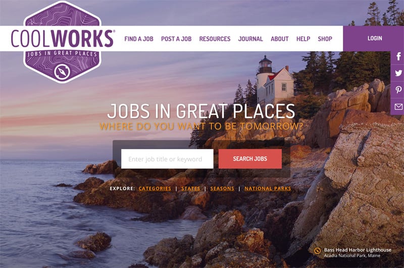 Cool Works Jobs Website