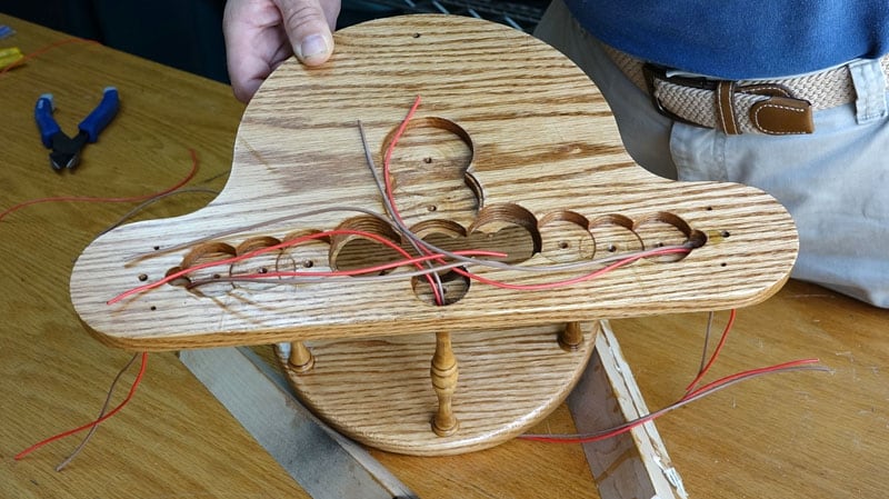 RV USB Charging Station holes for wires