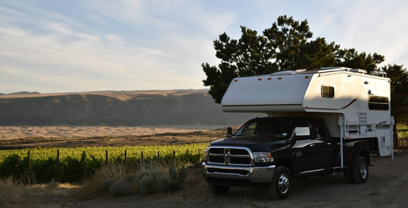 Washington State Dry Camping Vineyard