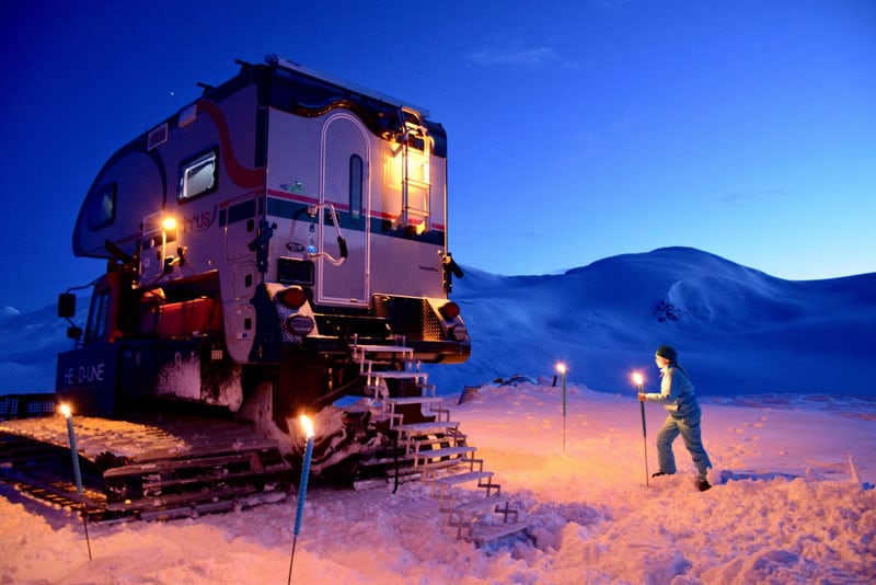 Enjoying The Ice Cap At Night